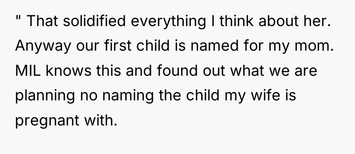 " That solidified everything I think about her. Anyway our...