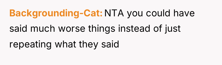 Backgrounding-Cat NTA you could have said much worse things instead...