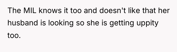 The MIL knows it too and doesn't like that her...
