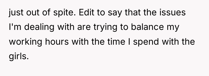 just out of spite. Edit to say that the issues...