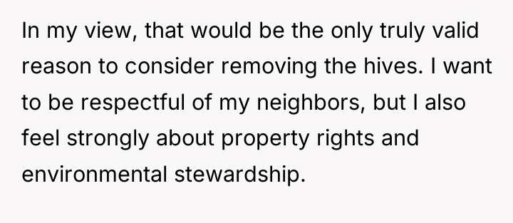 In my view, that would be the only truly valid...