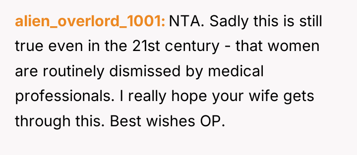 alien_overlord_1001 NTA. Sadly this is still true even in the...