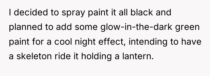 I decided to spray paint it all black and planned...