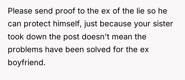 Please send proof to the ex of the lie so...