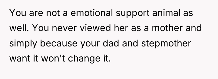 You are not a emotional support animal as well. You...
