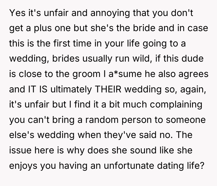 Yes it's unfair and annoying that you don't get a...