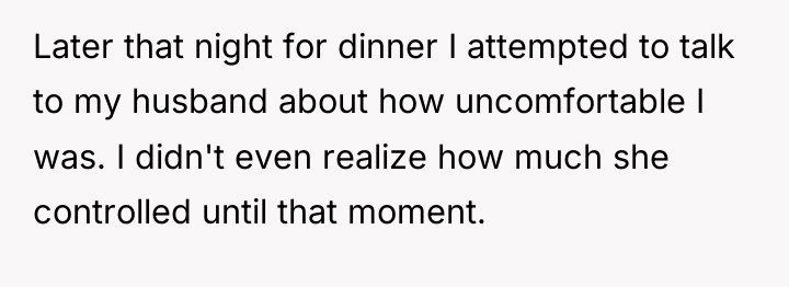Later that night for dinner I attempted to talk to...
