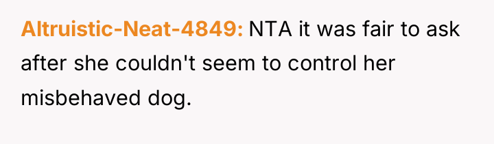 Altruistic-Neat-4849 NTA it was fair to ask after she couldn't...