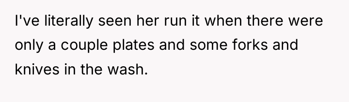 I've literally seen her run it when there were only...