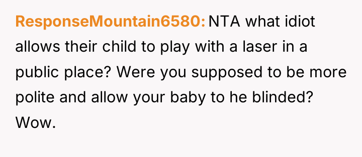 ResponseMountain6580 NTA what idiot allows their child to play with...