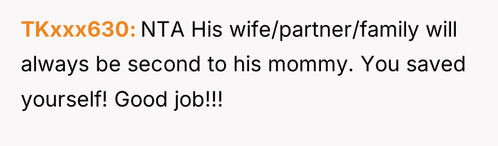 TKxxx630 NTA His wife/partner/family will always be second to his...