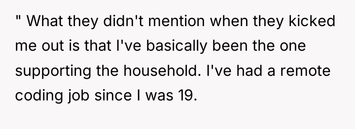 " What they didn't mention when they kicked me out...