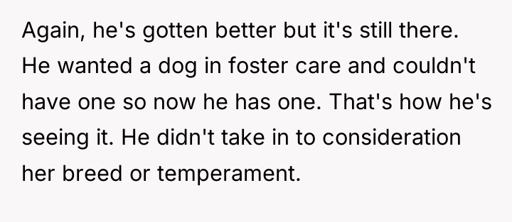 Again, he's gotten better but it's still there. He wanted...