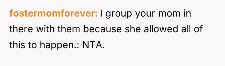 fostermomforever I group your mom in there with them because...