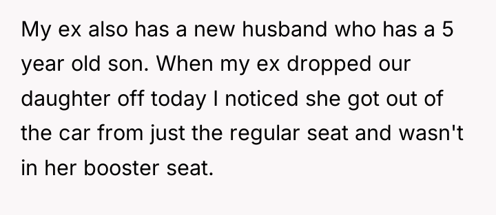 My ex also has a new husband who has a...
