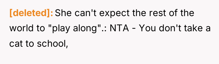 [deleted] She can't expect the rest of the world to...