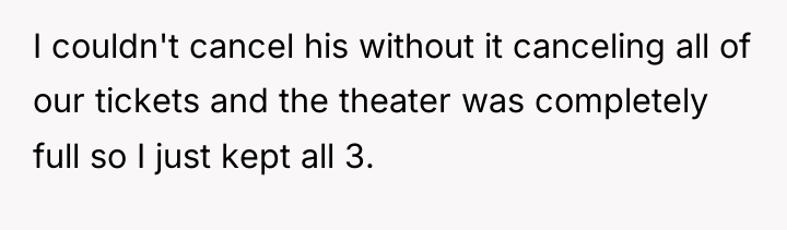 I couldn't cancel his without it canceling all of our...