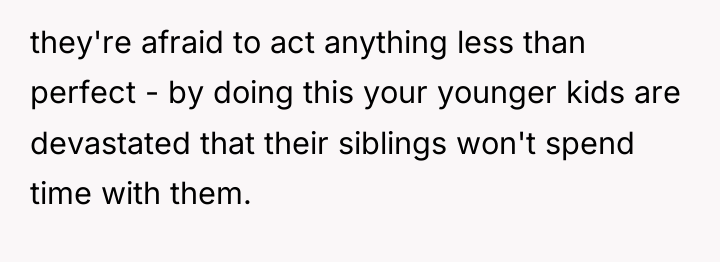 they're afraid to act anything less than perfect - by...