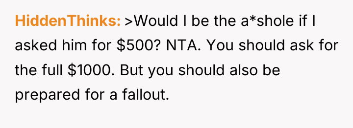 HiddenThinks >Would I be the a*shole if I asked him...