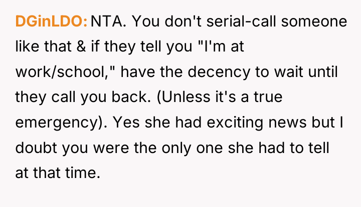 DGinLDO NTA. You don't serial-call someone like that & if...