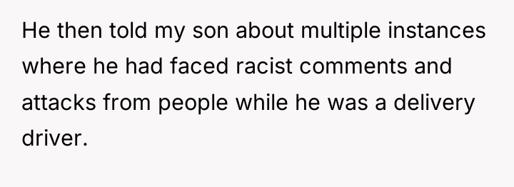 He then told my son about multiple instances where he...