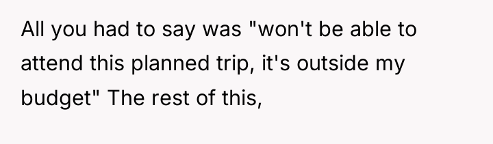 All you had to say was "won't be able to...