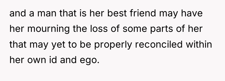 and a man that is her best friend may have...