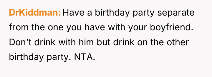 DrKiddman Have a birthday party separate from the one you...