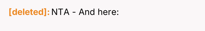 [deleted] NTA - And here: