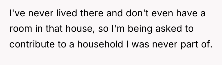 I've never lived there and don't even have a room...
