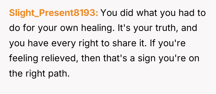 Slight_Present8193 You did what you had to do for your...