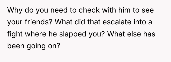 Why do you need to check with him to see...