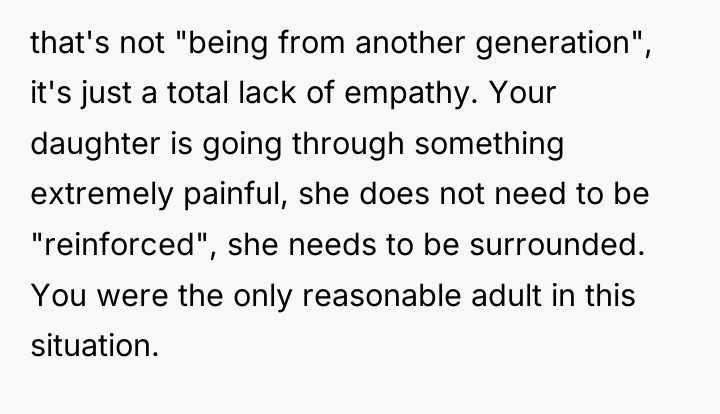 that's not "being from another generation", it's just a total...
