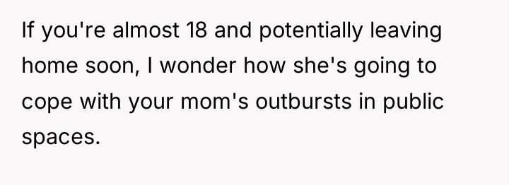 If you're almost 18 and potentially leaving home soon, I...