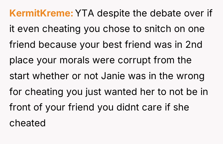 KermitKreme YTA despite the debate over if it even cheating...