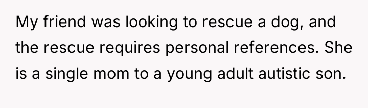 My friend was looking to rescue a dog, and the...