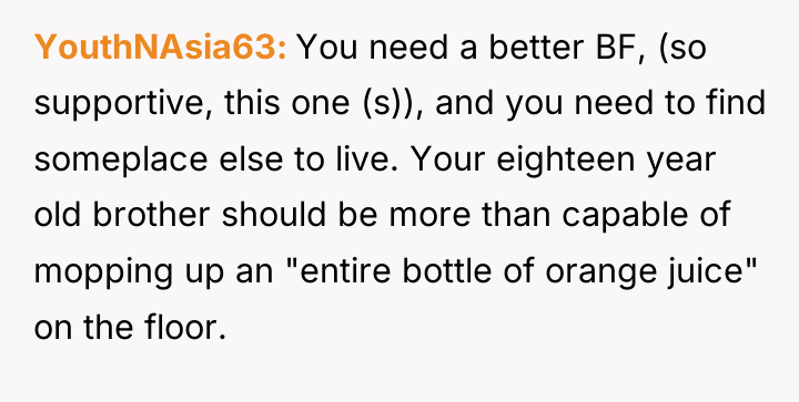 YouthNAsia63 You need a better BF, (so supportive, this one...
