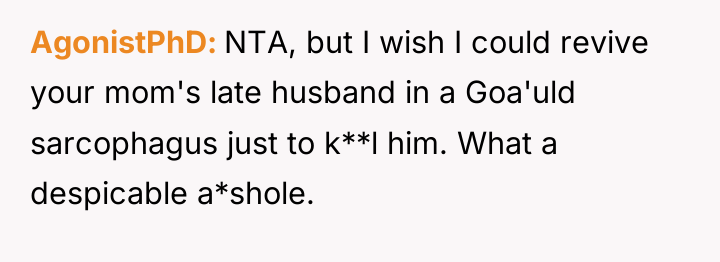AgonistPhD NTA, but I wish I could revive your mom's...