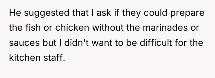 He suggested that I ask if they could prepare the...