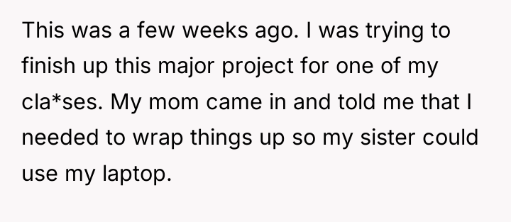 This was a few weeks ago. I was trying to...