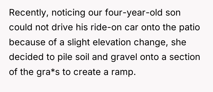 Recently, noticing our four-year-old son could not drive his ride-on...
