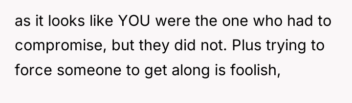 as it looks like YOU were the one who had...