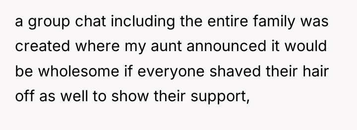 a group chat including the entire family was created where...