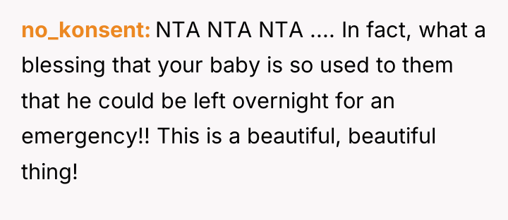 no_konsent NTA NTA NTA .... In fact, what a blessing...