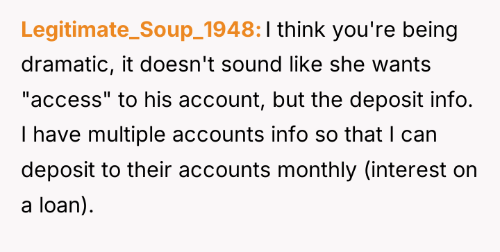 Legitimate_Soup_1948 I think you're being dramatic, it doesn't sound like...