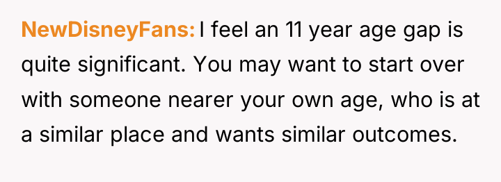 NewDisneyFans I feel an 11 year age gap is quite...