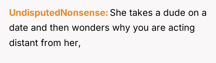 UndisputedNonsense She takes a dude on a date and then...