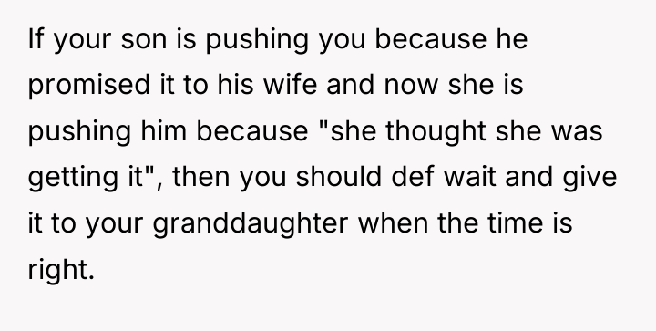 If your son is pushing you because he promised it...