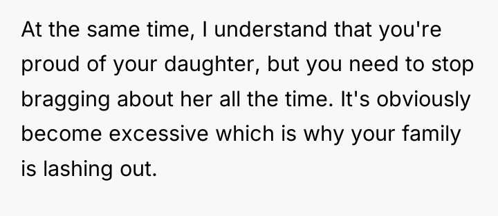 At the same time, I understand that you're proud of...
