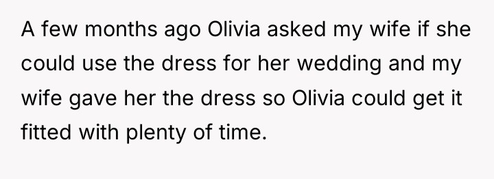 A few months ago Olivia asked my wife if she...